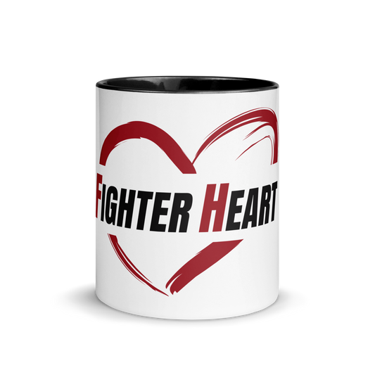 FighterHeart Colored-Mug - Black